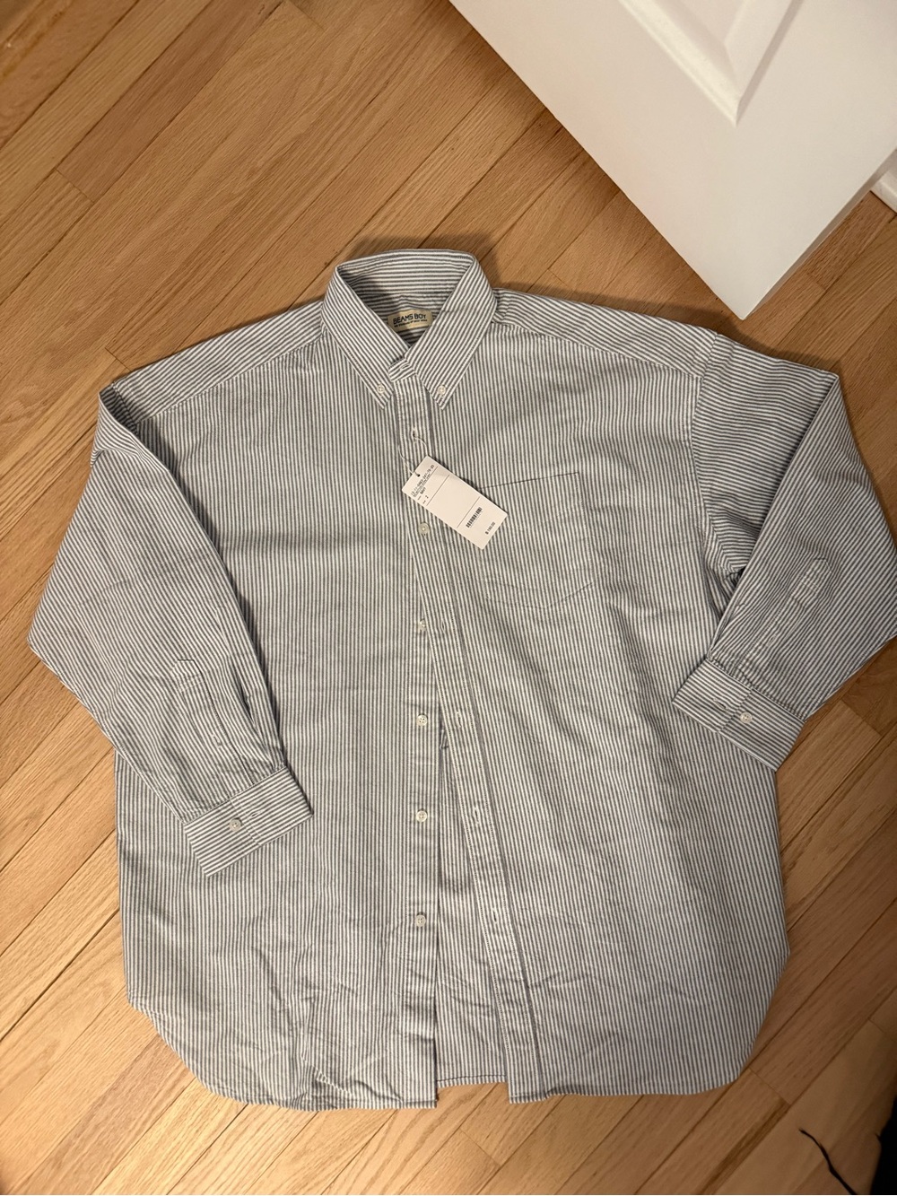 NWT Beams boy Blue Stripe Button-Down Shirt